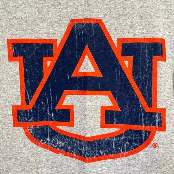 NWT Auburn University Tigers J-America Grey Logo T-shirt Size Medium - Picture 3 of 8